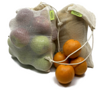 Reusable Cotton Mesh Produce Bags (3 large & 3 medium)